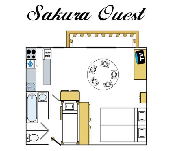 Residence Studio Sakura Val-dʼIsère Quarto foto